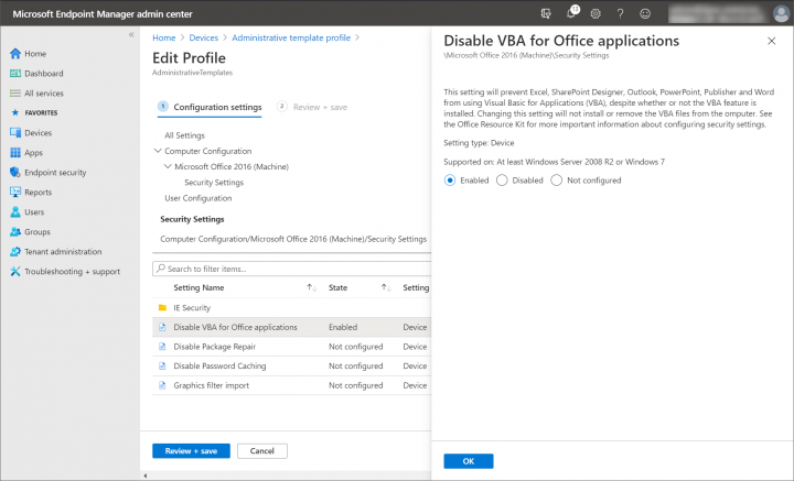 図-16 Microsoft Endpoint ManagerにおけるComputer Configuration