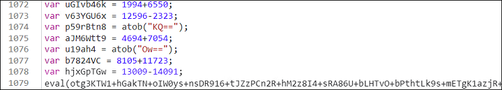 図-5 挿入されたJavaScriptコードの一部