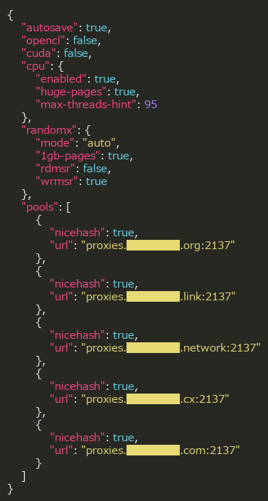 図-4 XMRigのマイニング設定（一部加工）