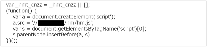 図-6 検出したJavaScriptコードの一部（コードを整形済み）
