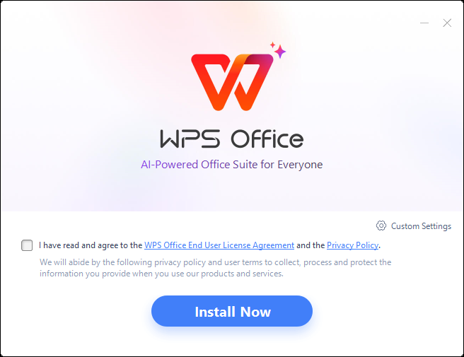 図-13 WPS Officeのインストール画面